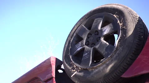 Car Wreck Stock Footage 47243756
