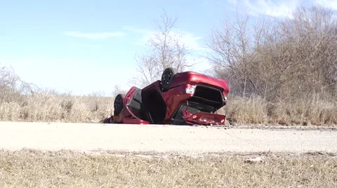 Car Wreck Stock Footage 47254087