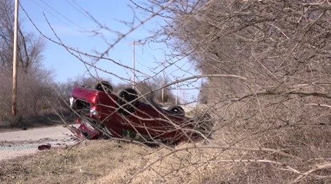 Car Wreck Stock Footage 47256504