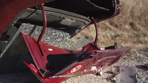 Car Wreck Stock Footage 47257166