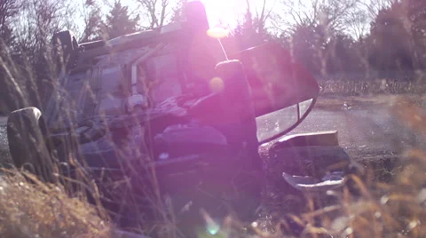 Car Wreck Stock Footage 47257583