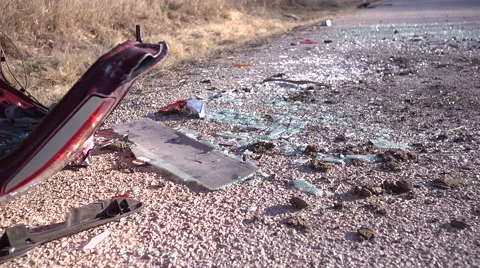 Car Wreck Stock Footage 47259869