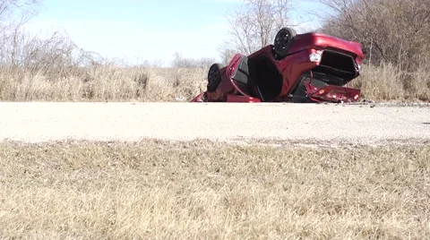 Car Wreck Stock Footage 47260304