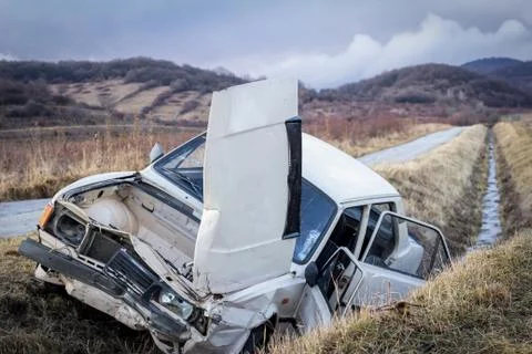 Car wreck Stock Photos