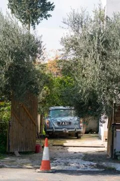 Car in the yard Stock Photos
