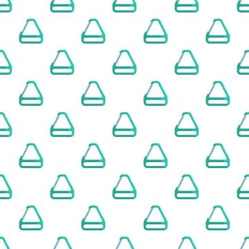 Carabiner hook seamless pattern green flat design 스톡 일러스트