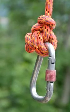 The carabiner. Stock Photos