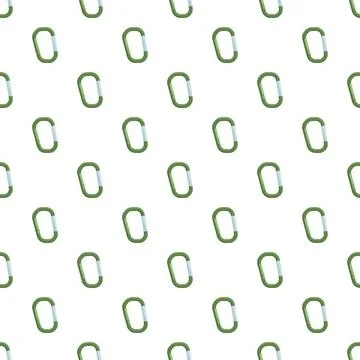 Carabiner seamless pattern for outdoor activity design Stock Illustration