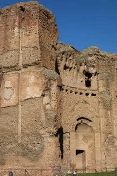 Caracalla baths in rome Stock Photos