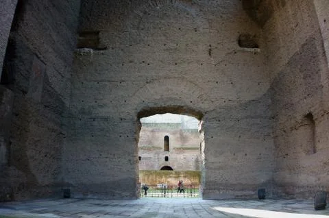 Caracalla baths in rome Stock Photos