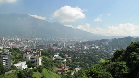 Caracas, Venezuela pan city Stock Footage