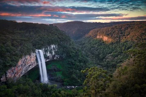 Caracol Falls &amp; Sunset Stock Photos
