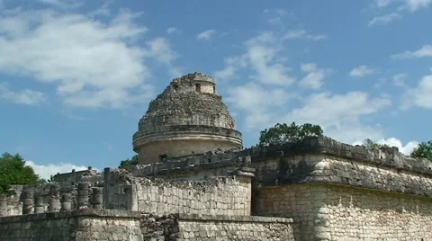 Caracol, observatory of Chichen Itza Stock Footage 53427894