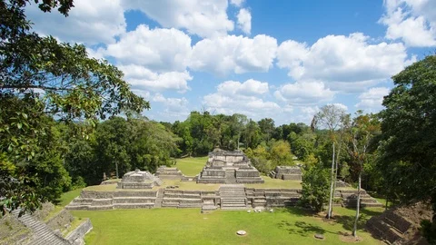 Caracol Ruins Timelapse, Belize Stock Footage 101066284