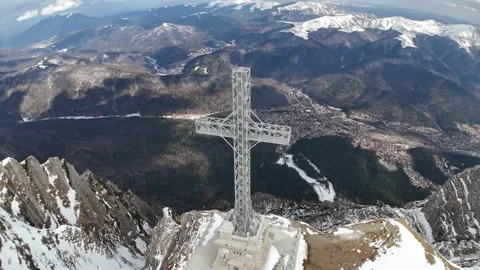 Caraiman Cross Stock Footage 264300573