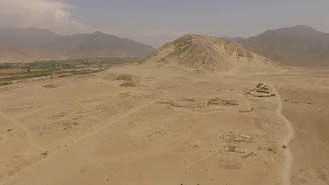 CARAL Archeological Complex. Peru, South America. Aerial video footage Stock Footage 72162170