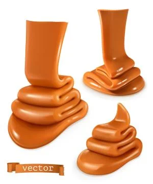 Caramel 3d vector Иллюстрация