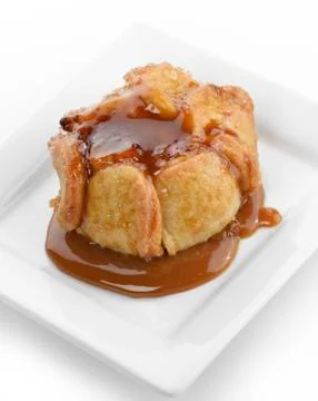 Caramel apple cake Stock Photos