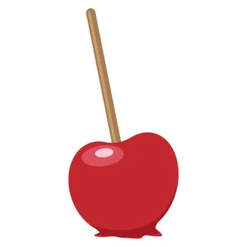 Caramel apple. Stock Illustration