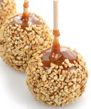 Caramel apples Stock Photos
