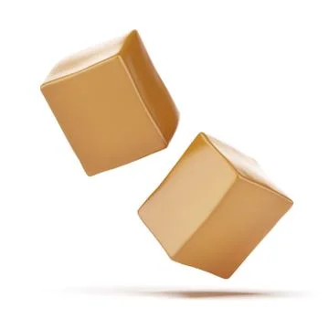 Caramel boxes 스톡 일러스트