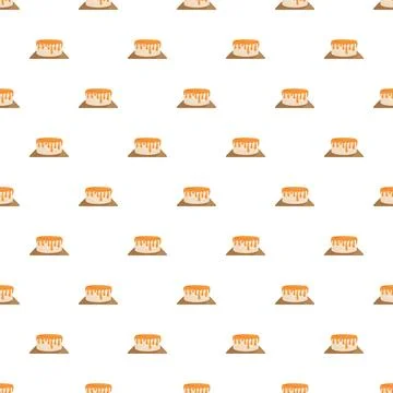 Caramel cake pattern creating sweet dessert background wallpaper Illustrazione stock