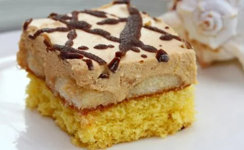 Caramel cake Foto stock