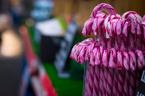 Caramel candy Christmas stack Stock Photos