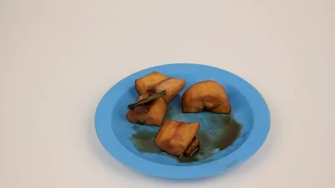 Caramel cassava Stock Footage 340487497