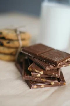 Caramel chocolate Stock Photos