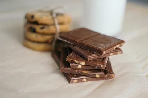 Caramel chocolate Stock Photos