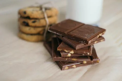 Caramel chocolate Stock Photos
