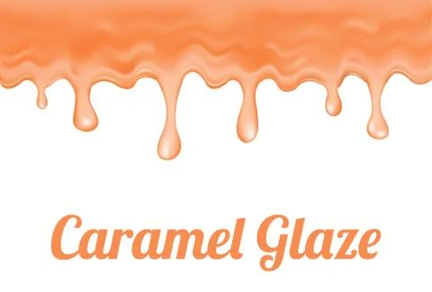 A caramel glaze Stock Illustration