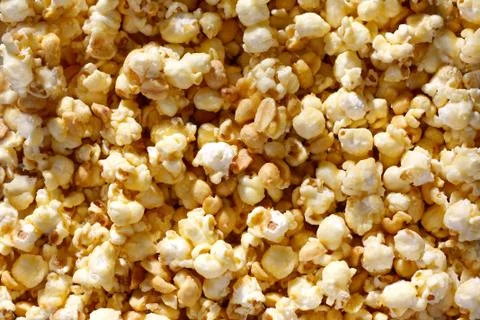 Caramel popcorn background Stock Photos