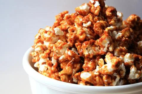 Caramel Popcorn Stock Photos