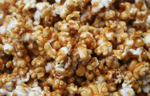 Caramel popcorn Stock Photos