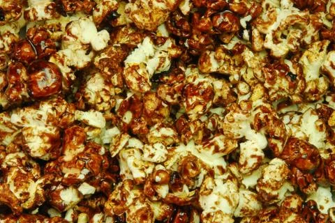 Caramel popcorn Stock Photos