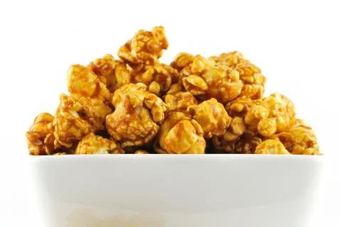 Caramel popcorn Stock Photos