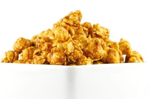 Caramel popcorn Stock Photos