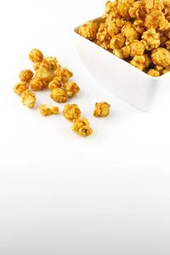 Caramel popcorn Stock Photos