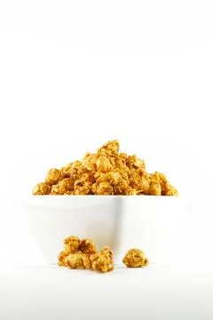 Caramel popcorn Stock Photos