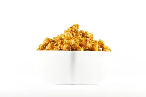Caramel popcorn Stock Photos