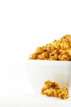 Caramel popcorn Stock Photos
