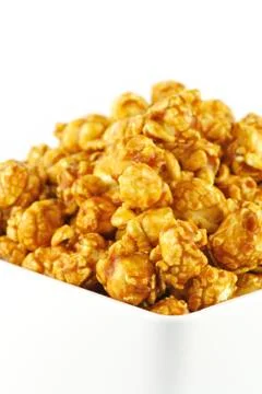 Caramel popcorn Stock Photos