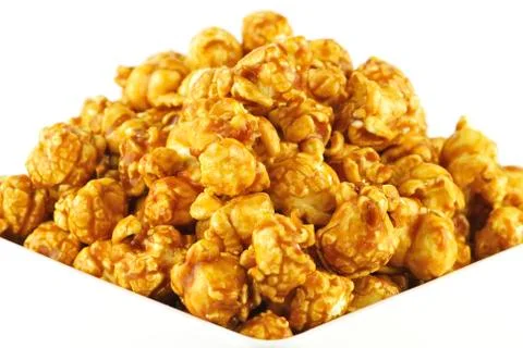 Caramel popcorn Stock Photos