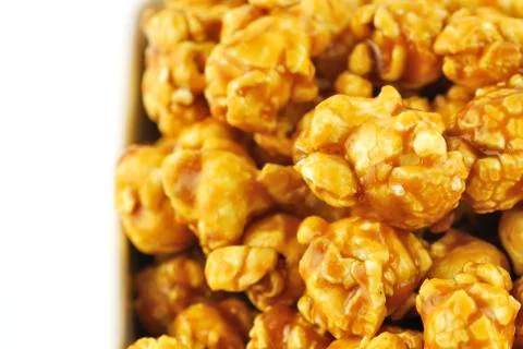 Caramel popcorn Stock Photos