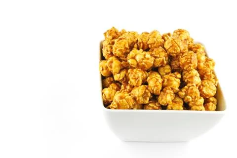 Caramel popcorn Stock Photos