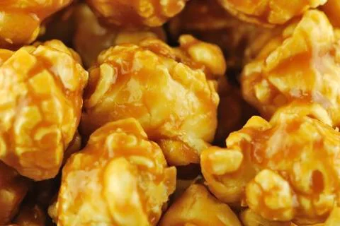 Caramel popcorn Stock Photos
