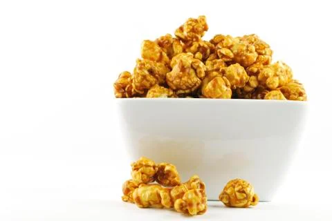 Caramel popcorn Stock Photos