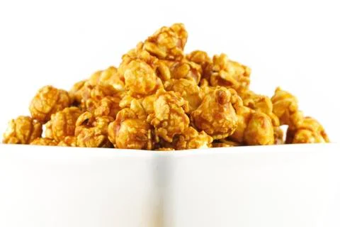 Caramel popcorn Stock Photos